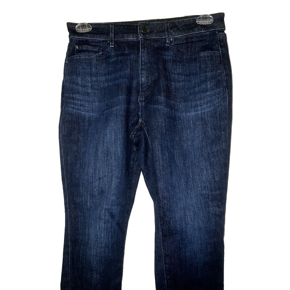 ANN TAYLOR Factory Jeans Women's Size 8 Blue Stretchy 5-pocket Skinny Jean - Picture 2 of 5